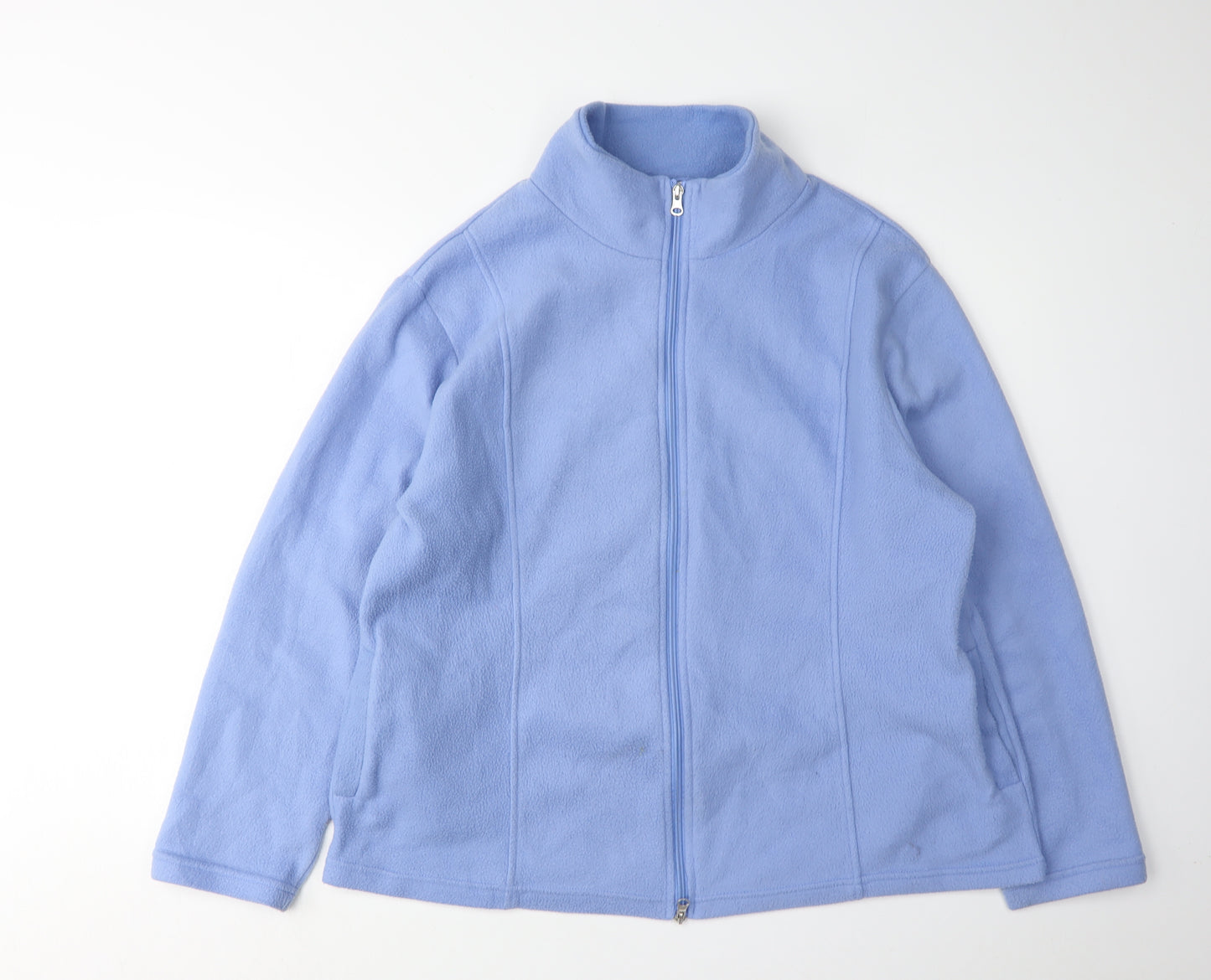 Anne De Lancay Women's Blue Fleece Jacket L