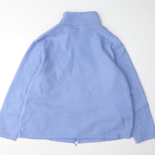 Anne De Lancay Women's Blue Fleece Jacket L