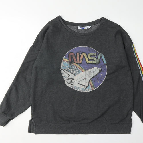 NASA Unisex Grey Pullover Sweatshirt L
