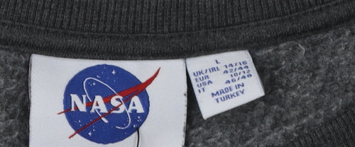 NASA Unisex Grey Pullover Sweatshirt L