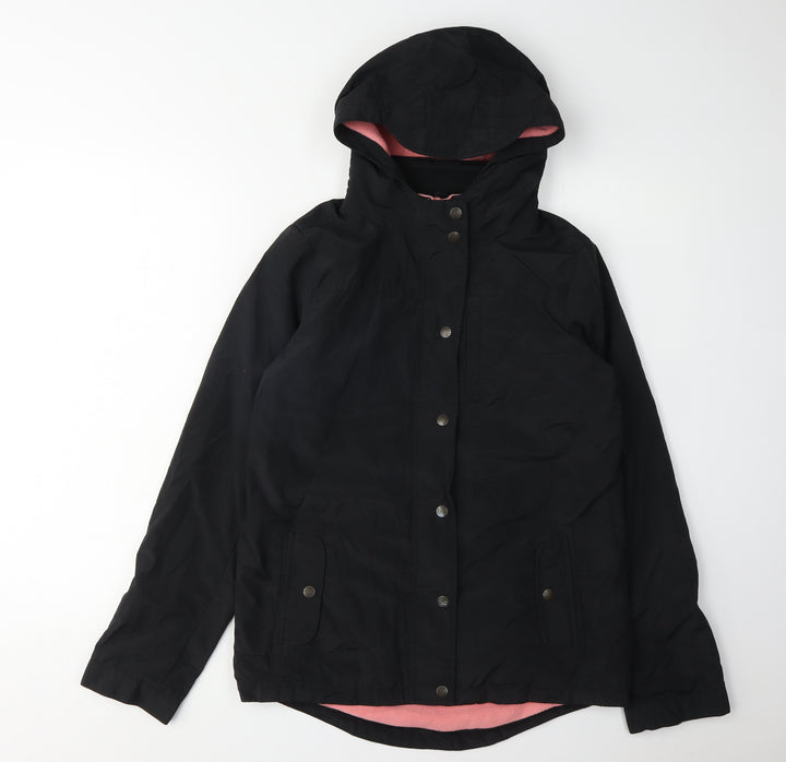 Fat Face Girls Black Hooded Jacket 12-13 Years