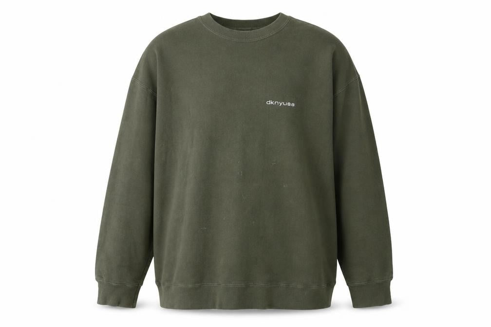 DKNY Men's Green Pullover Sweatshirt, One Size