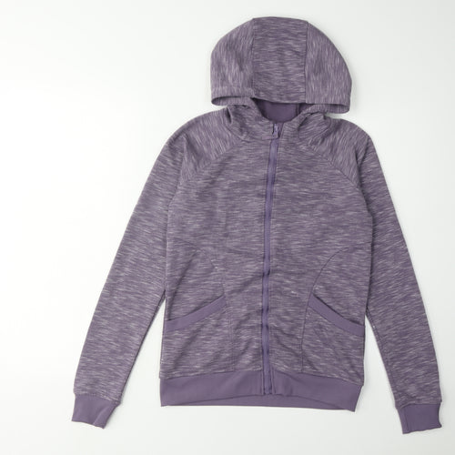 Mountain Warehouse Women's Purple Full Zip Hoodie Size 8