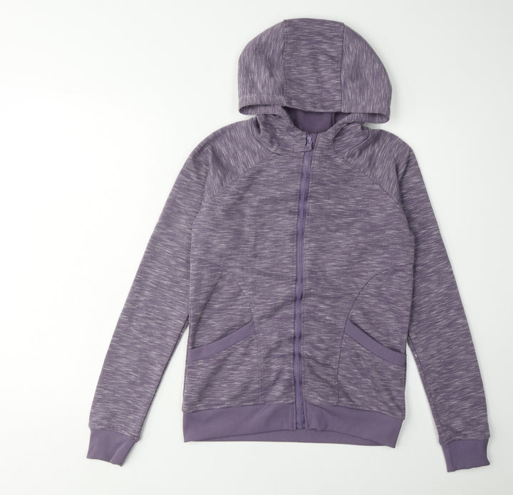 Mountain Warehouse Women's Purple Full Zip Hoodie Size 8