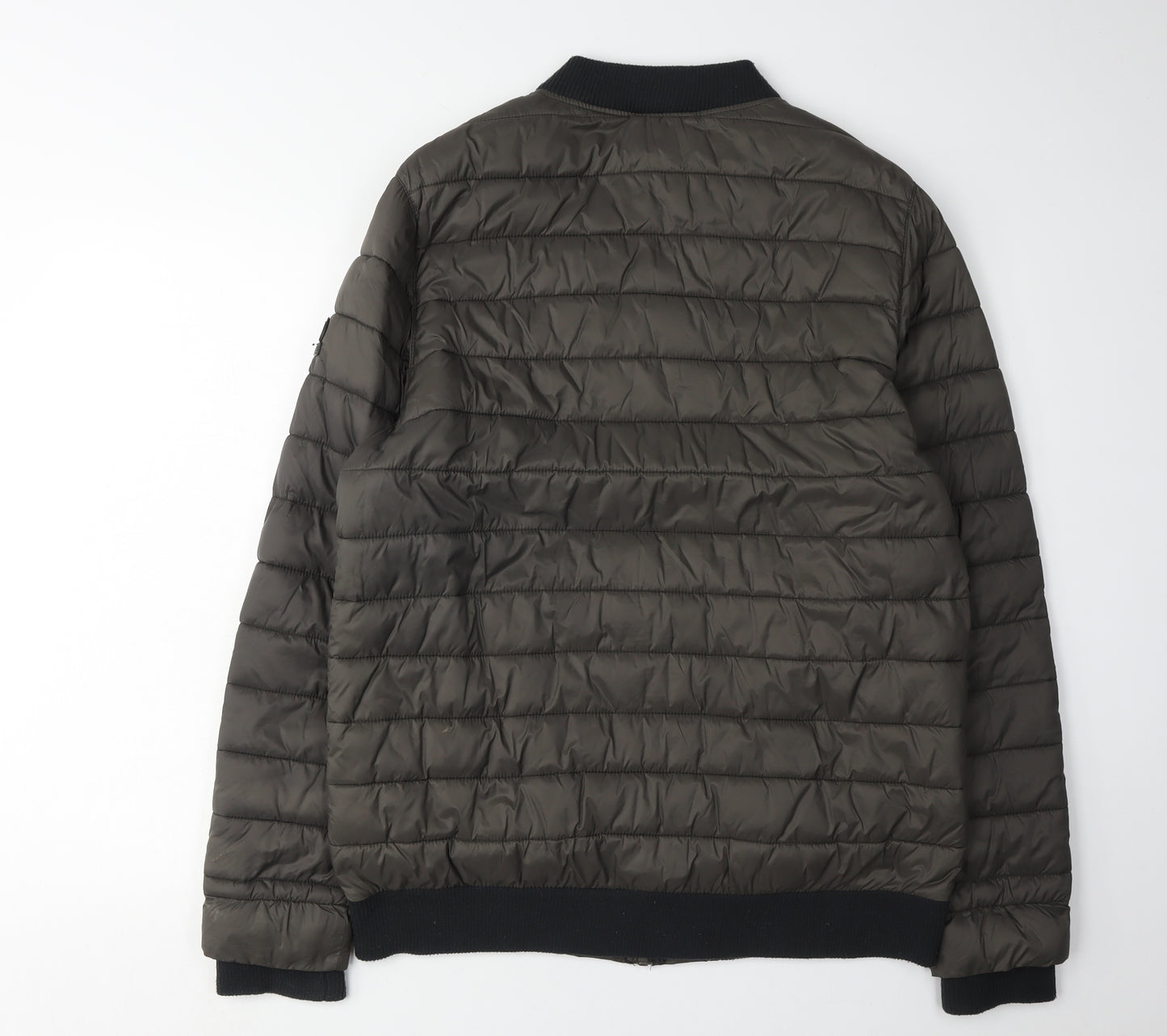 TOG24 Men's Black Puffer Jacket, Size M, Casual