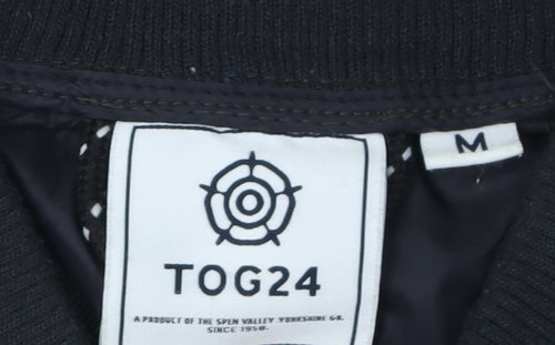 TOG24 Men's Black Puffer Jacket, Size M, Casual
