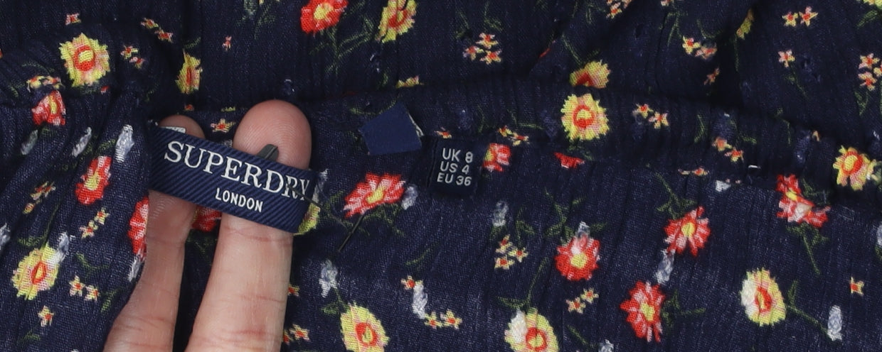 Superdry Women's Multicoloured Floral Dress Size 8