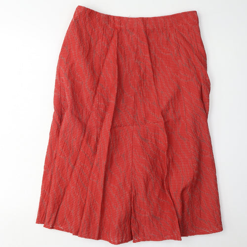 Eastex Women's Red Pleated Skirt Size 14