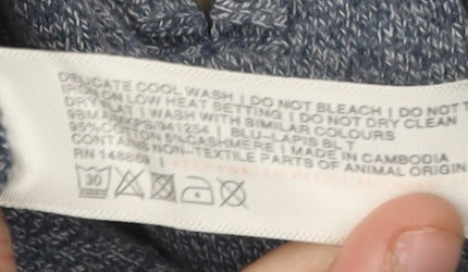 Fat Face Men's Blue High Neck Pullover Jumper Large