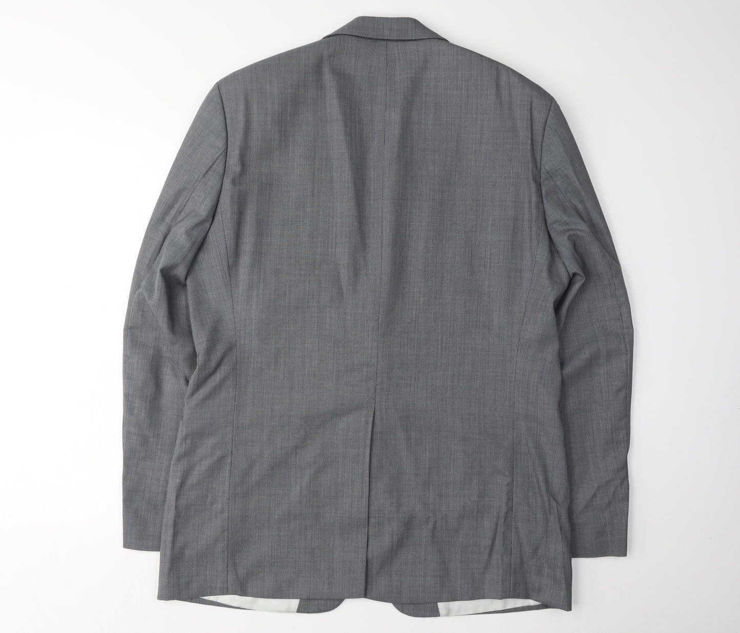 Hugo Boss Men's Grey Blazer, Size 42, Wool, Notch Lapel