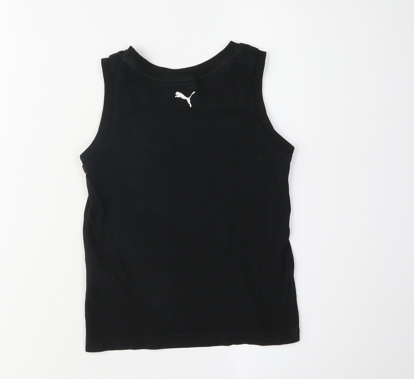 Puma Boys Black Sleeveless Tank Top 5-6 Years