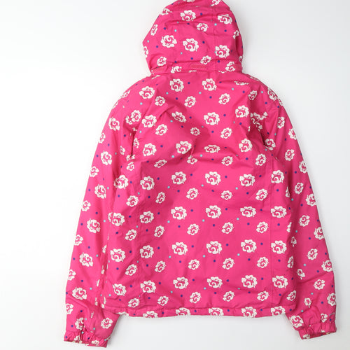 Regatta Girls' Pink Floral Rain Coat, Size 14