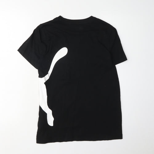 Puma Boys Black Graphic T-Shirt 13-14 Years