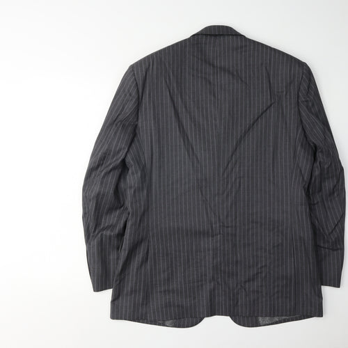 Pierre Cardin Men's Grey Striped Blazer Size 40S