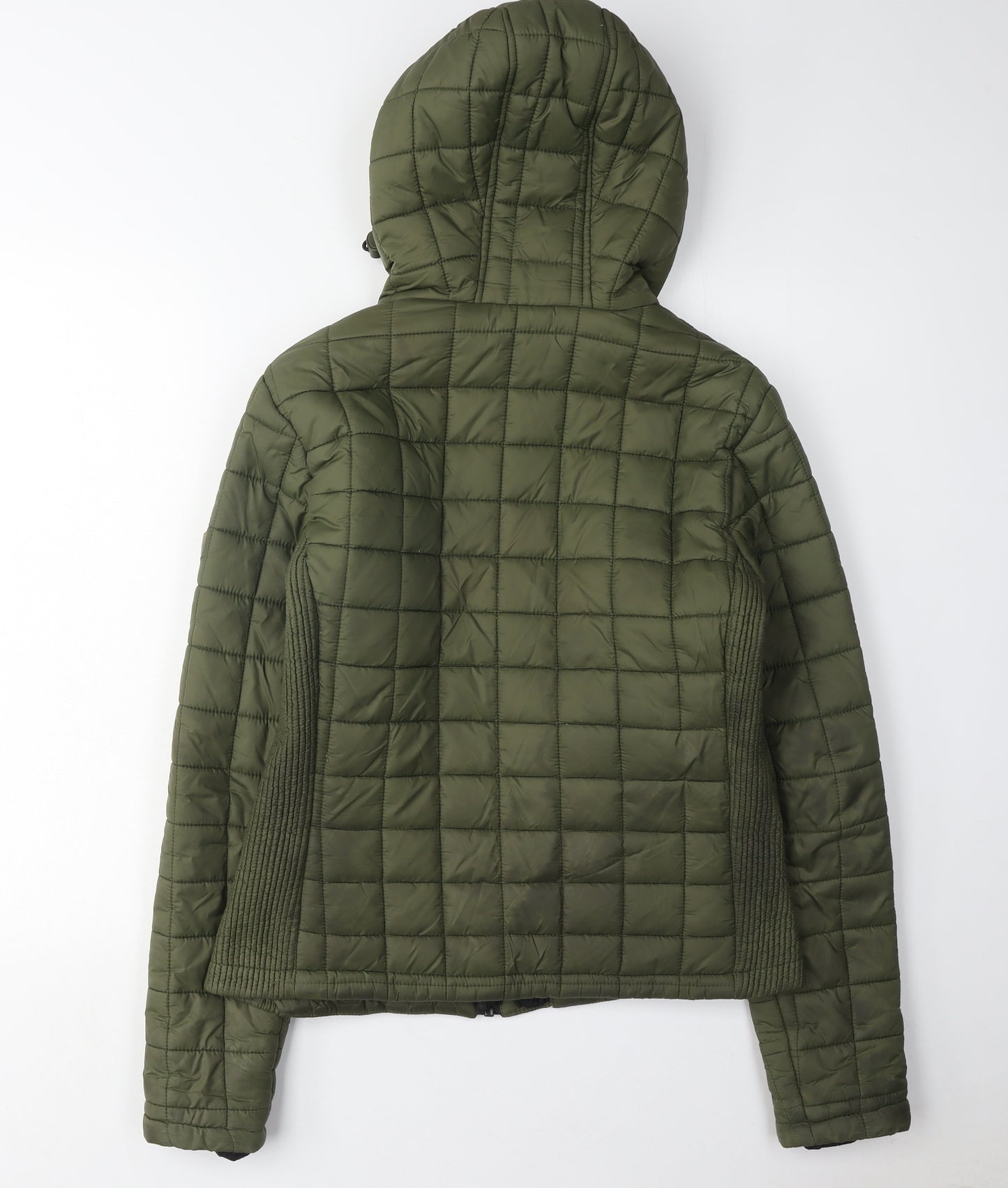 Superdry Women's Green Puffer Jacket, Size M