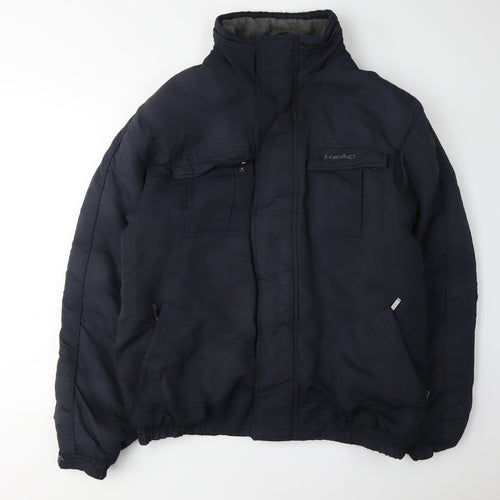 Head Men's XL Blue Puffer Jacket, Winter Casual