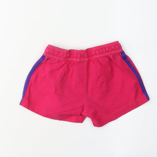 Adidas Girls Pink Shorts 5-6 Years Cotton Blend