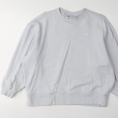Adidas Women's White Pullover Sweatshirt Size 8