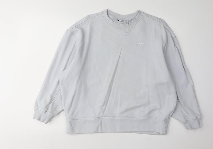 Adidas Women's White Pullover Sweatshirt Size 8