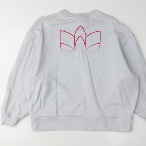 Adidas Women's White Pullover Sweatshirt Size 8