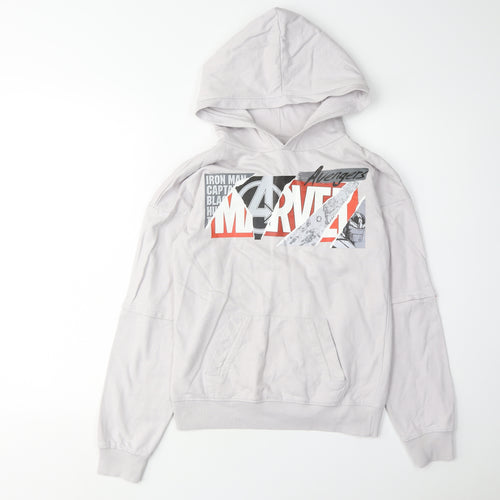 Marvel Boys White Avengers Pullover Hoodie 10-11 Years