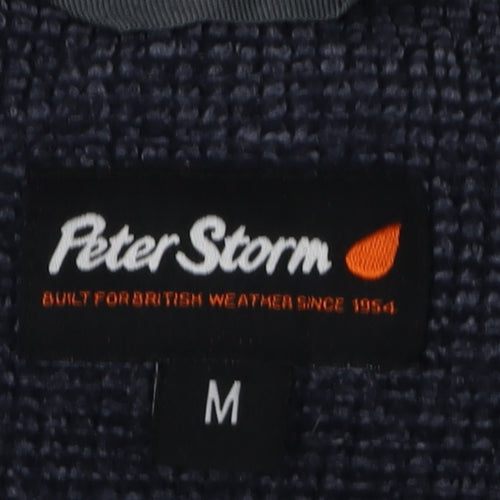 Peter Storm Men's Blue Knit 1/2 Zip Sweatshirt M