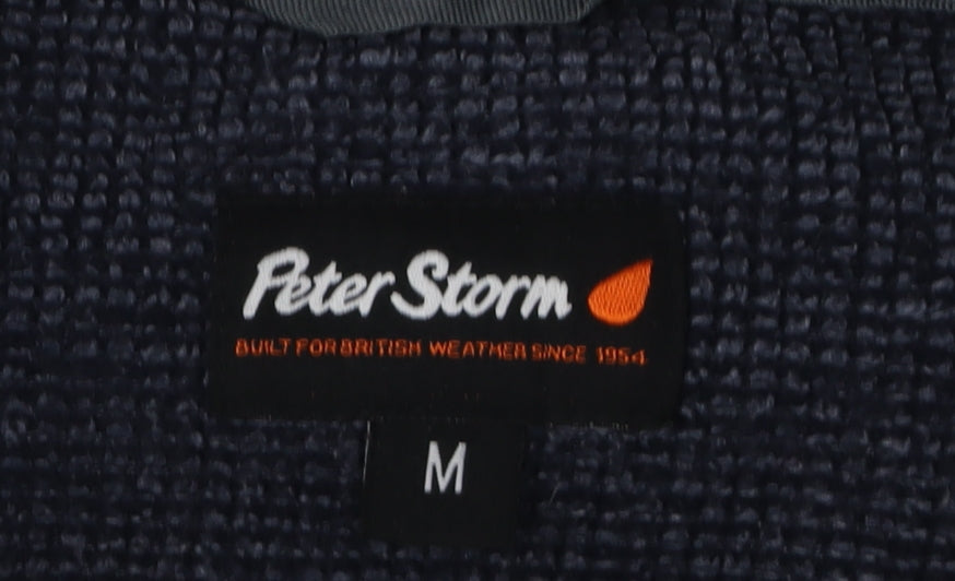 Peter Storm Men's Blue Knit 1/2 Zip Sweatshirt M