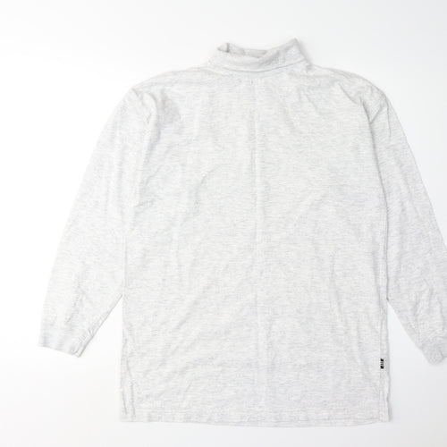 Adidas Unisex Adults Grey High Neck Basic Top Size 8