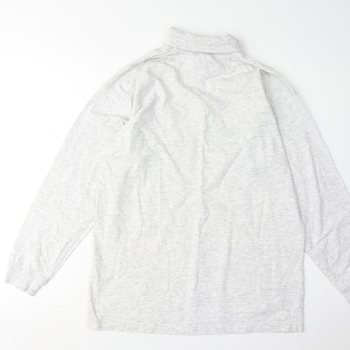 Adidas Unisex Adults Grey High Neck Basic Top Size 8