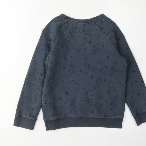 Fat Face Girls Blue Pullover Sweatshirt 6-7 Years