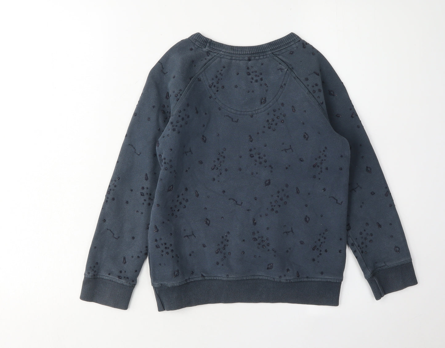 Fat Face Girls Blue Pullover Sweatshirt 6-7 Years
