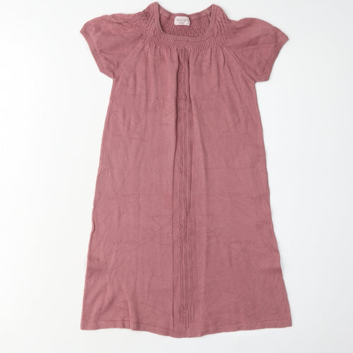 Noa Noa Girls Pink Casual Knee Length Dress