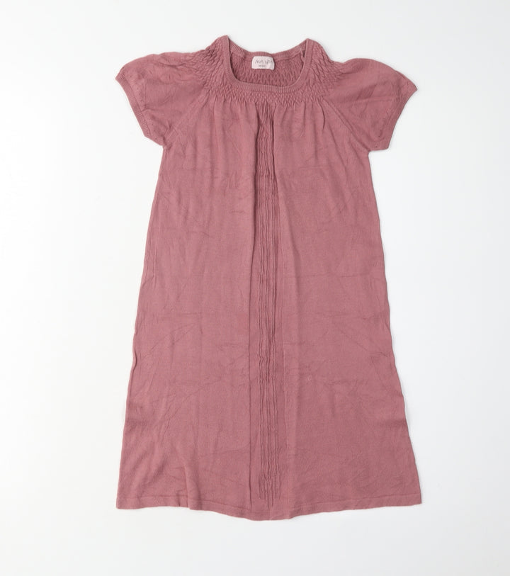 Noa Noa Girls Pink Casual Knee Length Dress