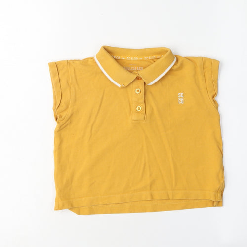 SoulCal & Co Girls Yellow Polo Shirt, 9-10 Years, Sleeveless
