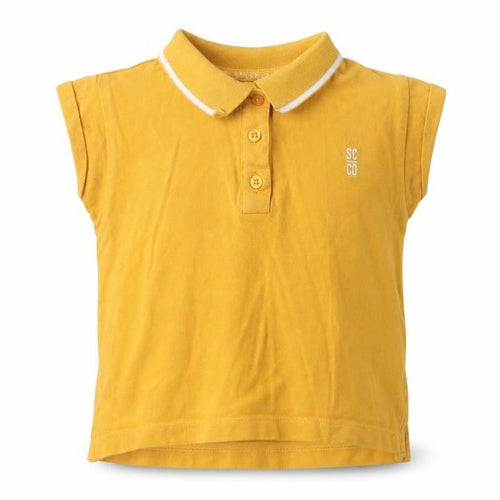 SoulCal & Co Girls Yellow Polo Shirt, 9-10 Years, Sleeveless