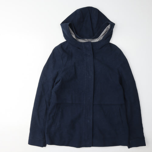 White Stuff Women's Blue Hooded Anorak Jacket Size 8