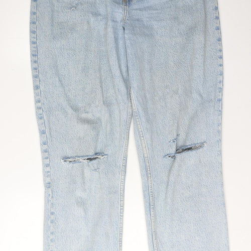 Abercrombie & Fitch Blue Women's 90s Straight Jeans Size 12