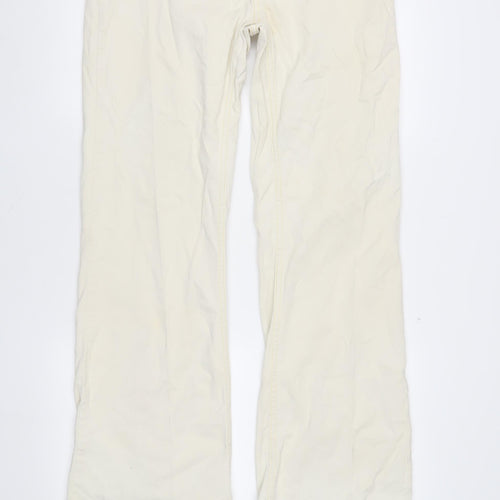 River Island Women's Ivory Ankle Zip Jeans Size 16