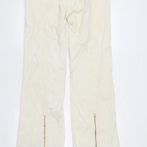River Island Women's Ivory Ankle Zip Jeans Size 16