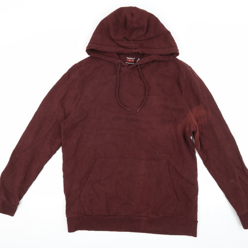 Topman Men's Brown Pullover Hoodie M