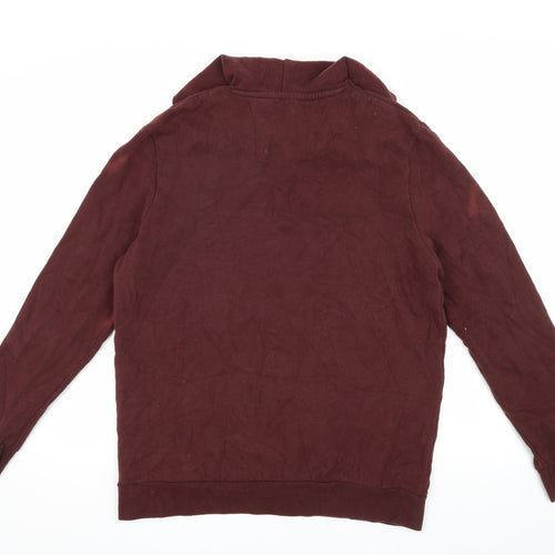 Topman Men's Brown Pullover Hoodie M