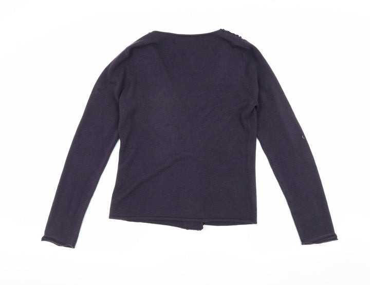 Marks and Spencer Women's Purple Sequin Cardigan - Size 12