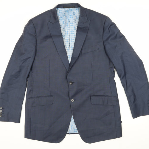 Marks & Spencer Men's Blue Blazer, 42R, Formal Style
