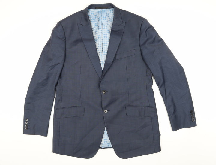 Marks & Spencer Men's Blue Blazer, 42R, Formal Style