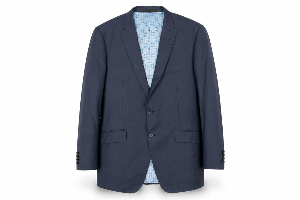 Front view of Marks & Spencer Men's Blue Blazer, 42R, Formal Style