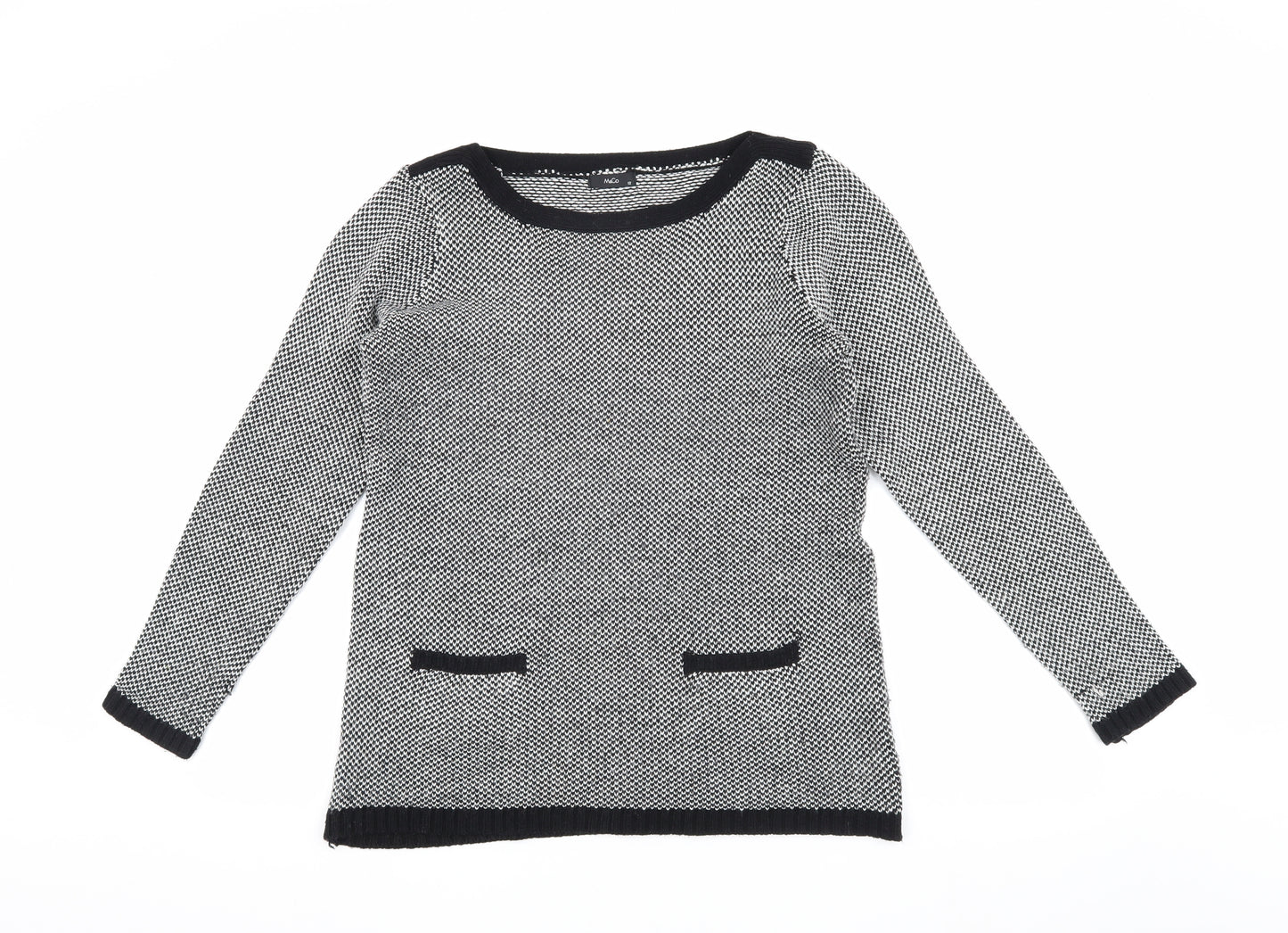 M&Co Women's Multicoloured Knit Pullover Jumper, Size 12
