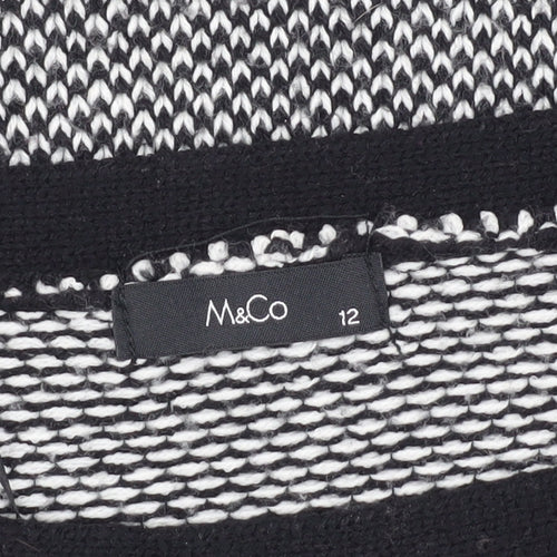 M&Co Women's Multicoloured Knit Pullover Jumper, Size 12