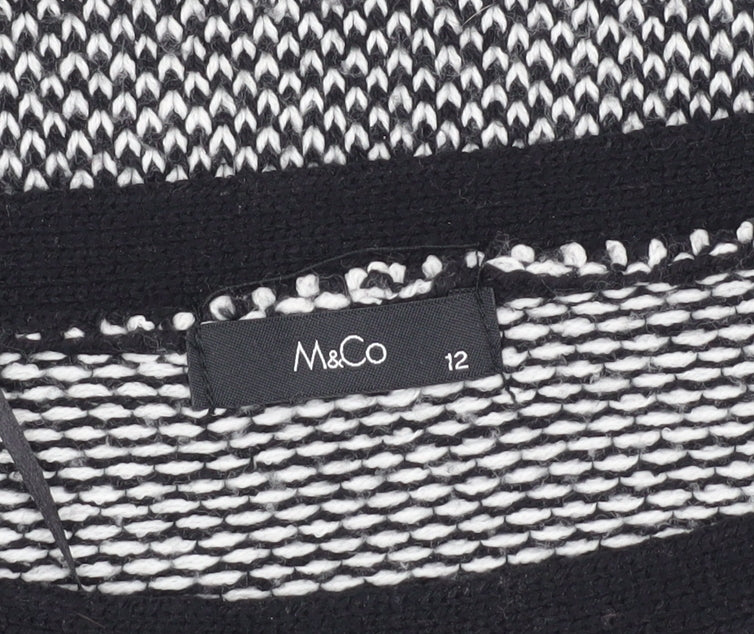 M&Co Women's Multicoloured Knit Pullover Jumper, Size 12
