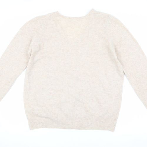 Marks and Spencer Womens Beige Merino Wool Jumper