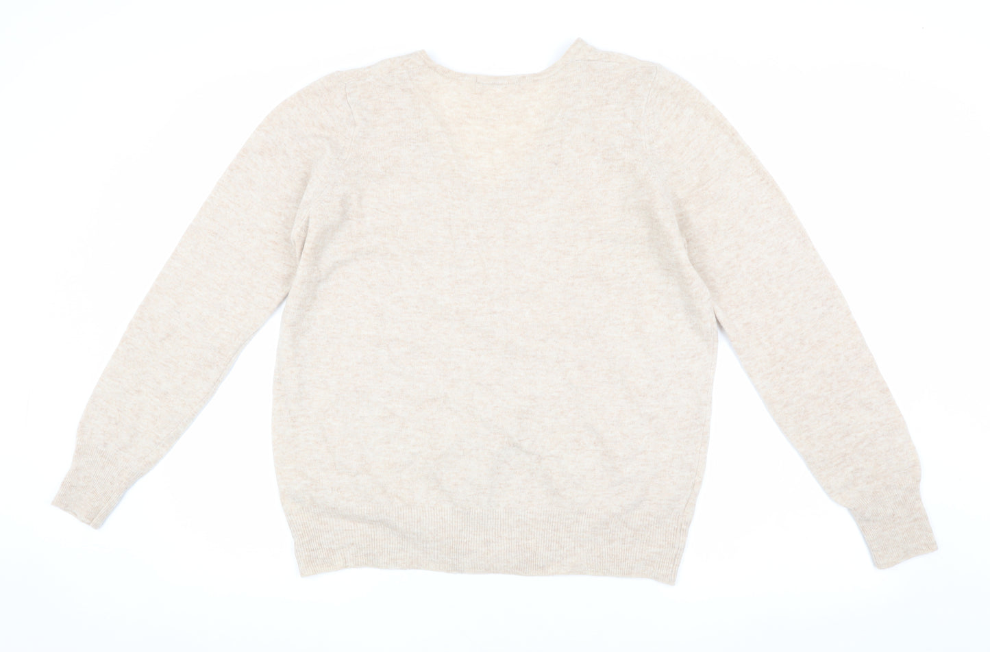Marks and Spencer Womens Beige Merino Wool Jumper